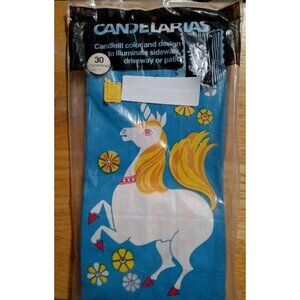 Candelarias 30 Multicolored Bags Unicorn Geometric Design Candlelit Driveway Eg